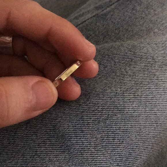 Gucci Men or woman 18k gold diamond ring size 8 - Picture 6 of 6